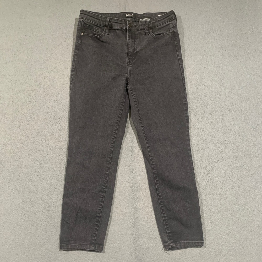 Buffalo David Bitton Skinny Jeans Women 6/28 Mollie High Rise Black Stretch